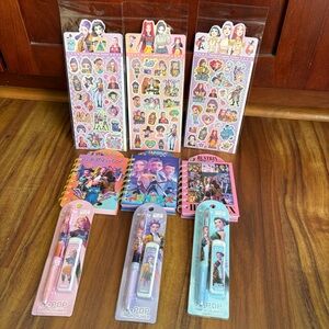 Kpop Demon Hunter stationary set (stickers, notebooks, pencils)